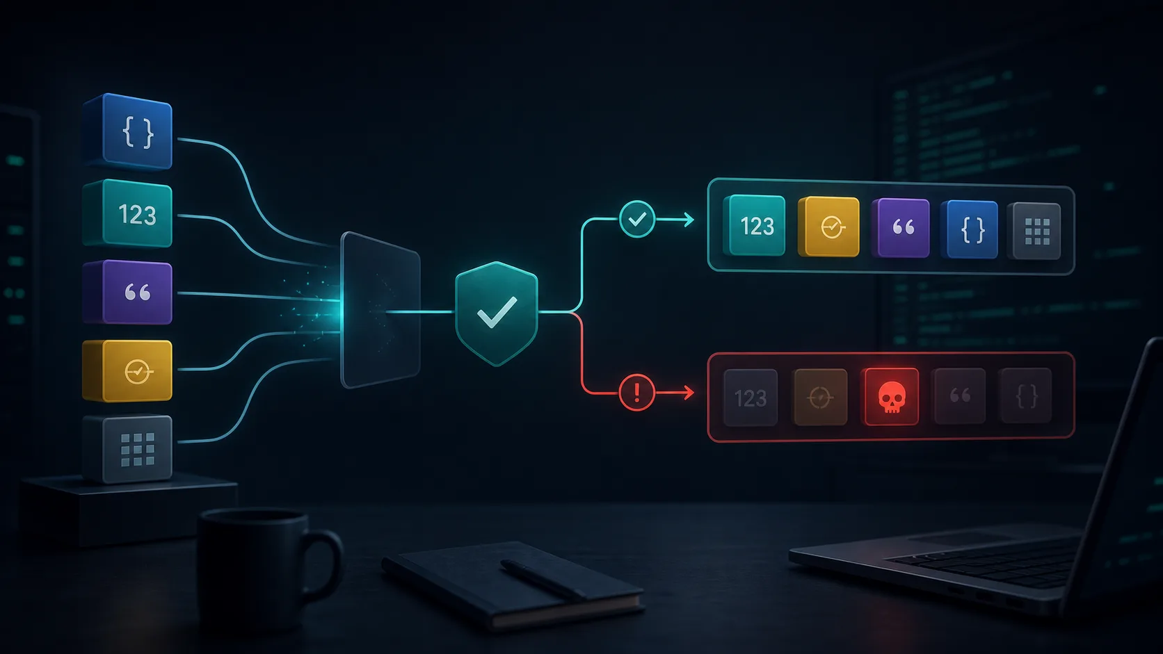 Schéma visuel de conversion de types en programmation avec validation avant cast