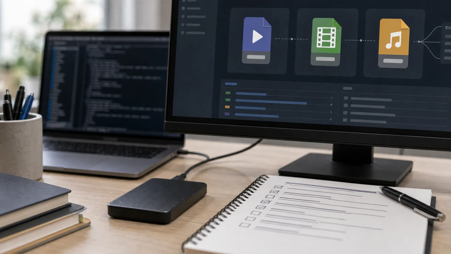 Workflow technique de formats audio et vidéo sur poste Linux