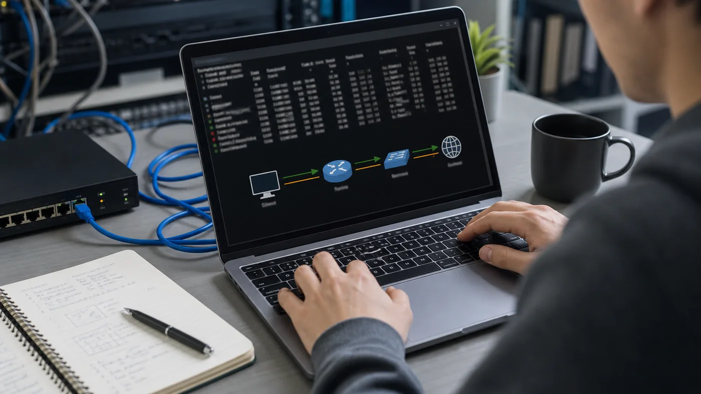 Administrateur reseau consultant une table de routage