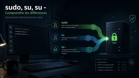 sudo, su et su - sous Linux sans confusion