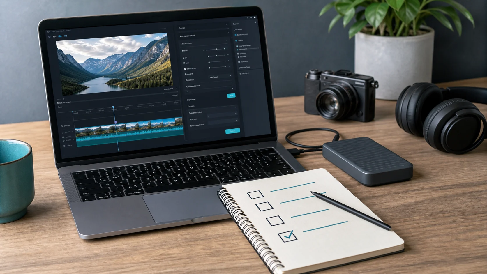 Checklist de choix pour logiciel de montage vidéo Windows avec ordinateur et disque externe