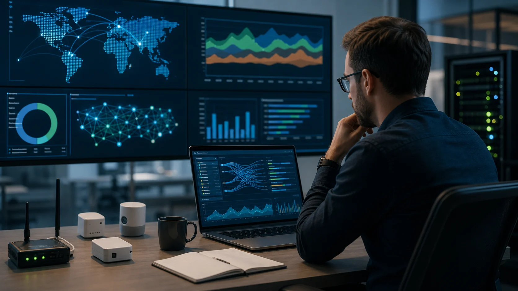 Supervision de flux de données IoT dans un centre technique