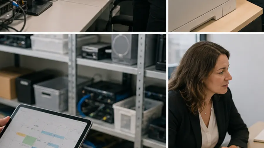 Planning de maintenance préventive informatique sur tablette