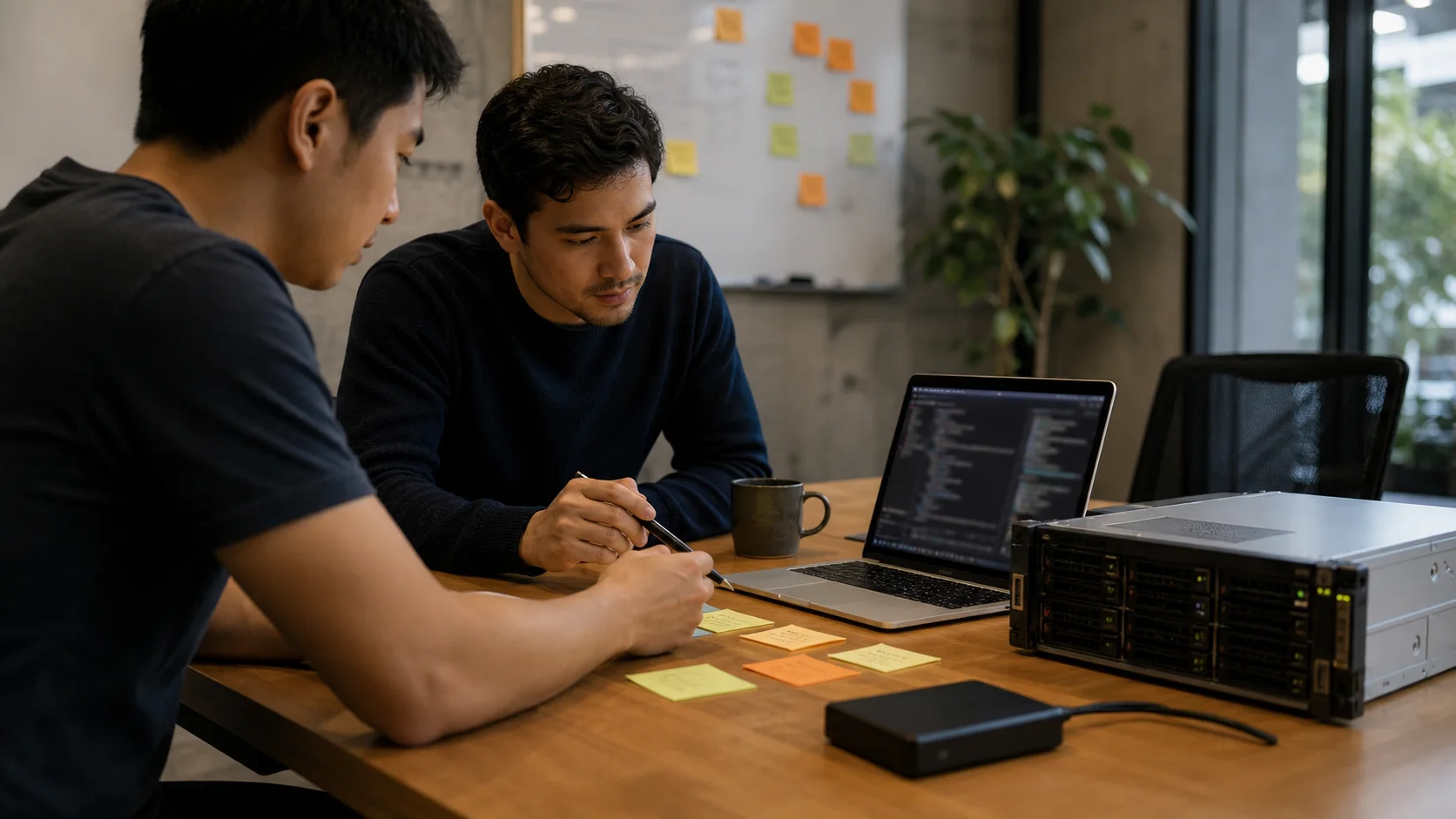 Équipe IT préparant une migration serveur Windows