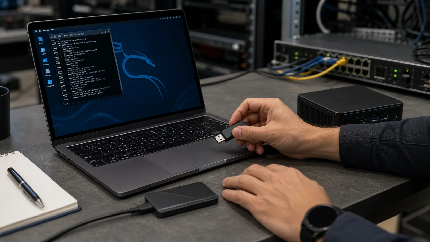 Préparation d’une clé USB Kali Linux dans un environnement de test
