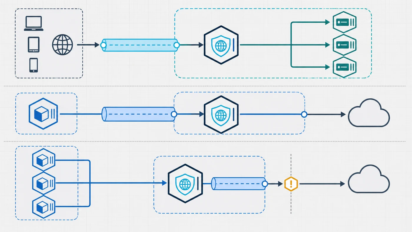 Trois architectures réseau pour associer un VPN et des conteneurs Docker