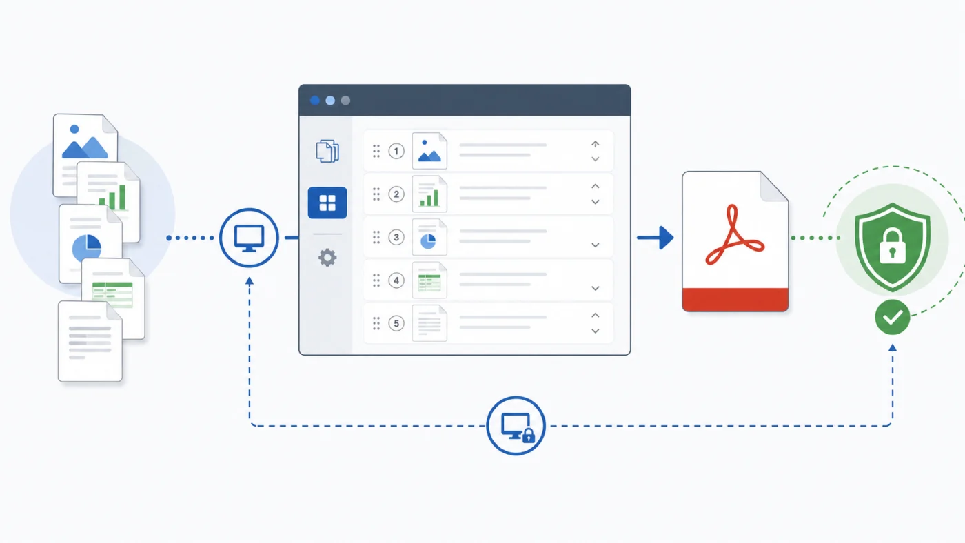 Schéma de workflow local pour organiser des fichiers PDF