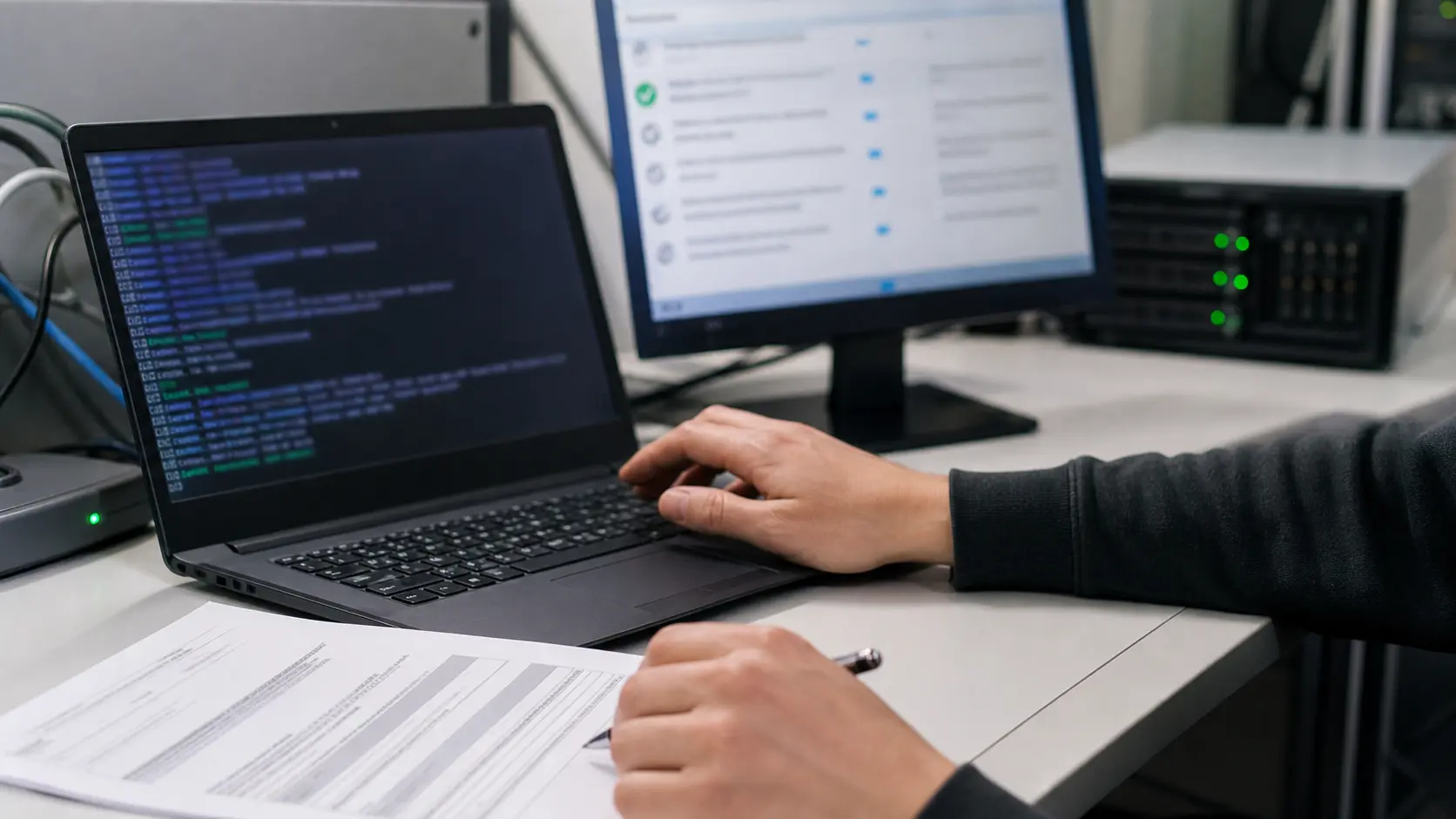 Administrateur vérifiant les versions ChromeDriver et navigateur sous Linux