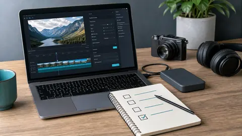 Checklist de choix pour logiciel de montage vidéo Windows avec ordinateur et disque externe