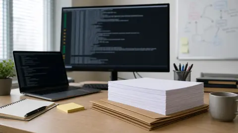 Flux automatisé Markdown vers PDF avec terminal flouté et documents exportés