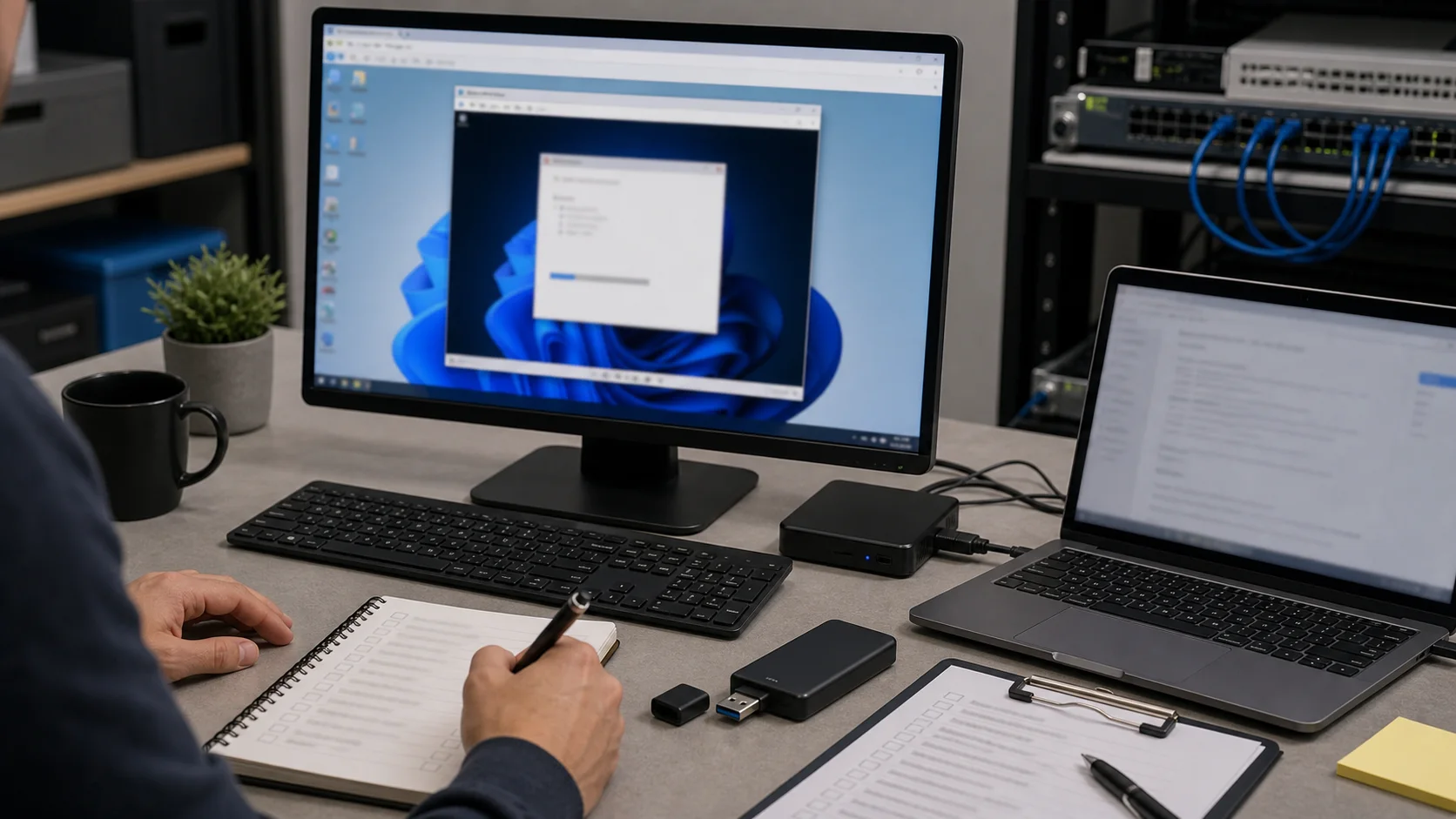 Test d un telechargement Windows en machine virtuelle