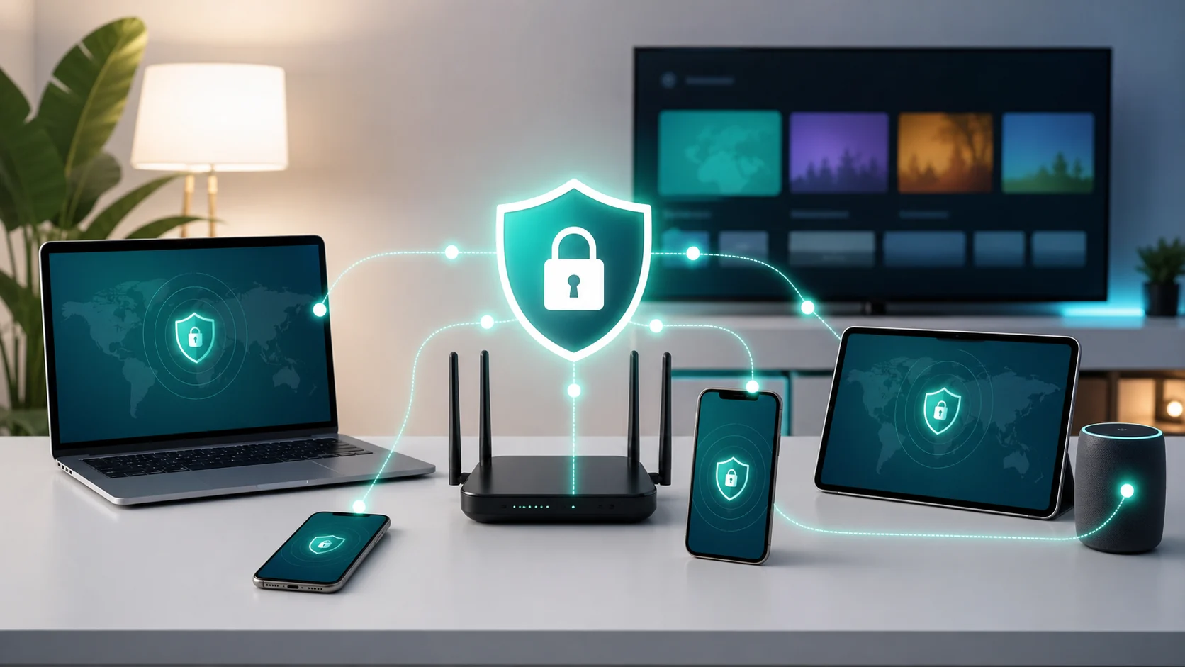 Plusieurs appareils protégés avec un VPN