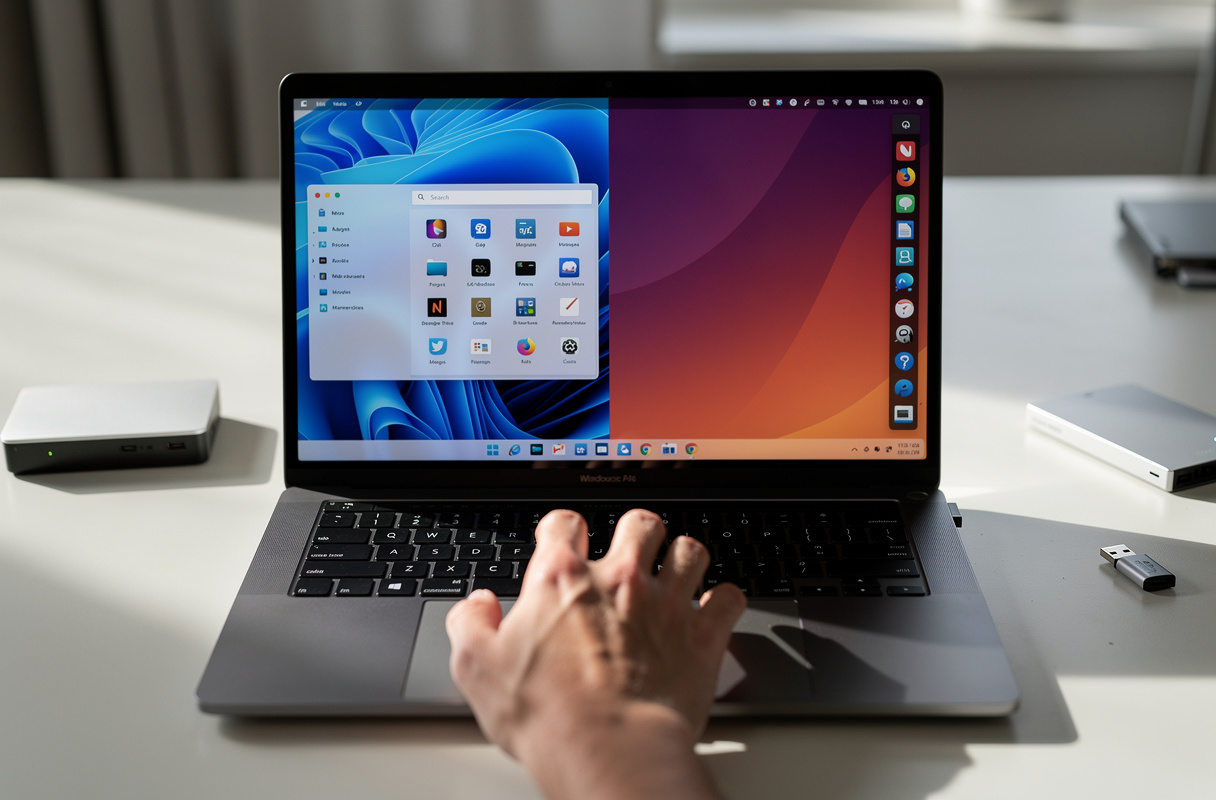 Le double démarrage Windows 11 et Ubuntu permet d’installer deux systèmes d’exploitation sur un seul ordinateur, offrant ainsi la puissance de Windows et la flexibilité de Linux sans achat de matériel supplémentaire. Ce guide complet explique comment configurer un dual boot pour tirer le meilleur des deux environnements sur une même machine.