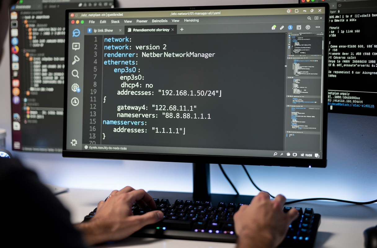  Ce guide pratique détaille la configuration d’une adresse IP statique avec Netplan sur Ubuntu et Debian, en expliquant comment éditer les fichiers YAML, sélectionner l’interface réseau appropriée et appliquer les changements pour obtenir une adresse IP fixe, fiable et optimisée pour les serveurs Linux modernes. 