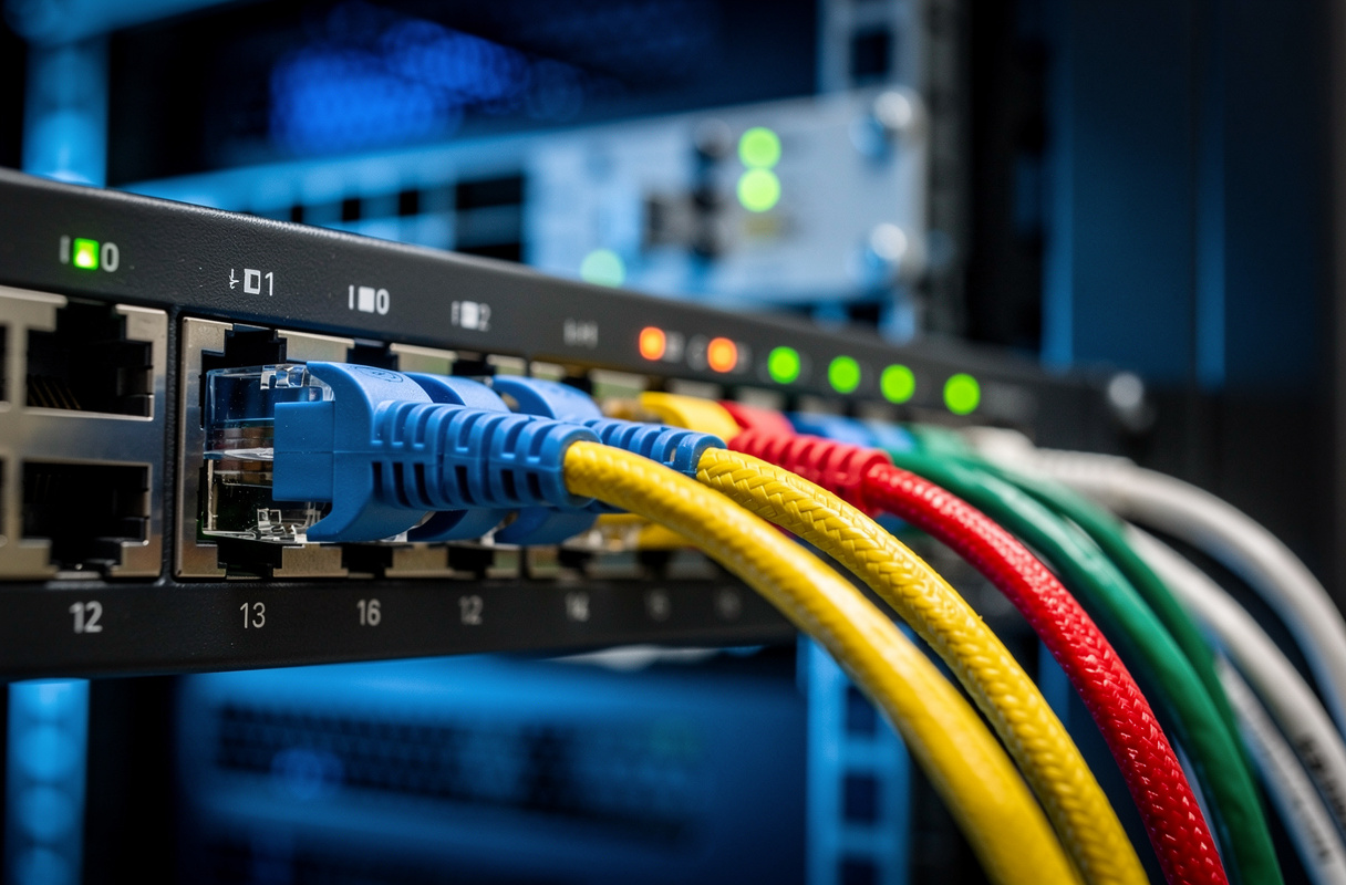  Le rôle du switch réseau dans une topologie informatique repose sur sa capacité à établir des circuits virtuels dédiés entre appareils. Cette fonctionnalité réduit drastiquement les collisions de données, garantissant une communication rapide et sûre. Le switch réseau est donc indispensable pour un réseau local performant et bien structuré. 