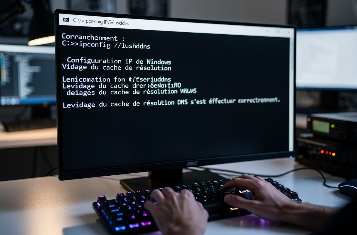 
L’utilisation de la commande ipconfig /flushdns sur Windows est la solution recommandée pour purger instantanément le cache DNS, particulièrement après une migration de serveur ou un changement d’adresse IP. Cette manipulation assure que toutes les requêtes DNS utilisent les informations les plus récentes, évitant les échecs de connexion causés par des enregistrements périmés.