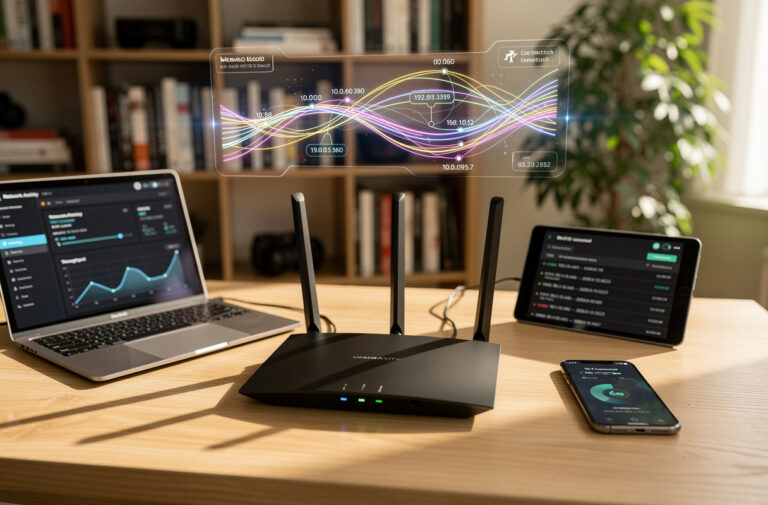 Le NAT (Network Address Translation) permet de partager une seule adresse IP publique entre plusieurs appareils d’un réseau local, en traduisant les adresses privées en adresses publiques lors des communications Internet. Cette technologie est essentielle pour gérer la pénurie d’adresses IPv4 et assurer une connexion simultanée pour tous les équipements connectés au réseau.